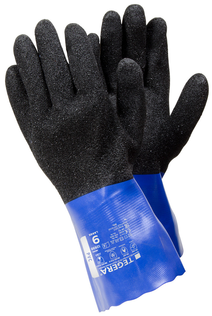 Kemikalie- og varmebeskyttende handske, 30 cm