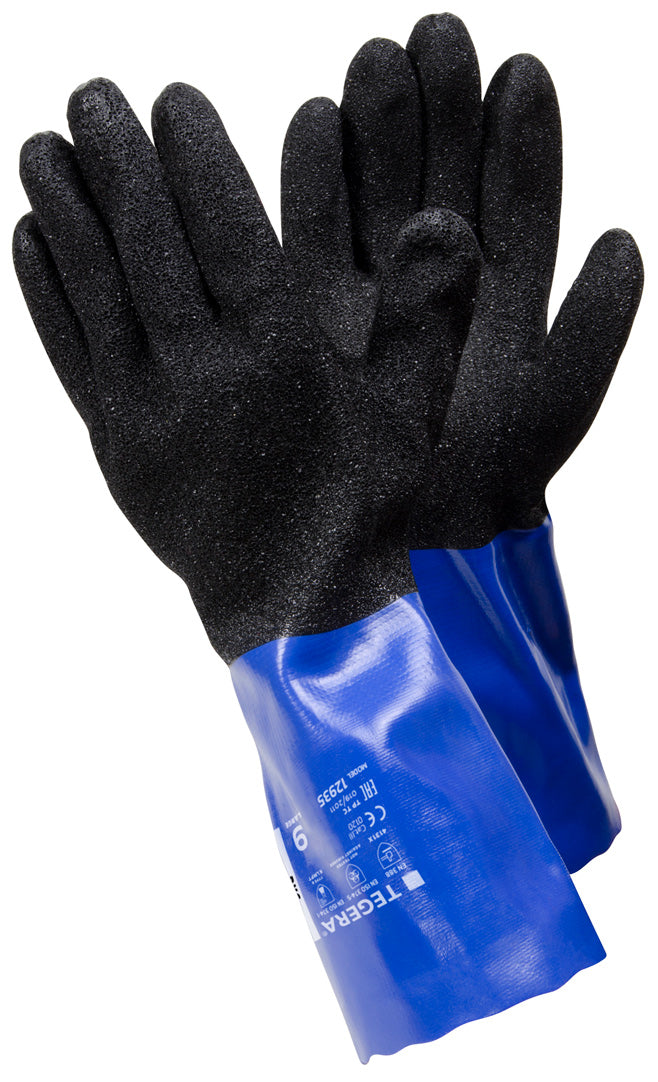 Kemikalie- og varmebeskyttende handske, 35 cm